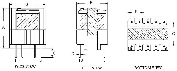 UL Certificated Supplier Power Supply Transformer Ee Type Power Electronic Transformer