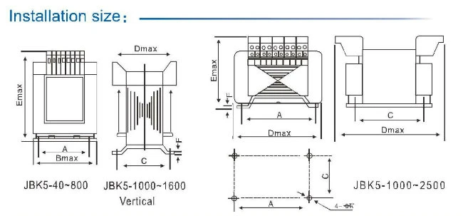 160va Control Transformer for Working / signal Light (JBK5-160)